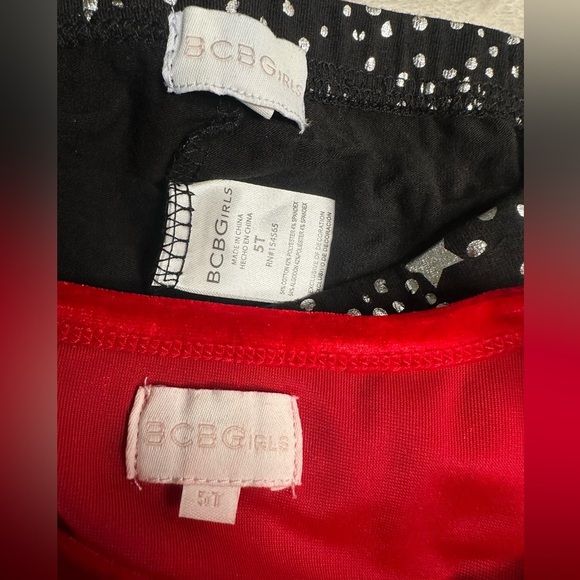 BCBG Girls' Red Velvet 2 Piece outfit Leggings Velvet Set Outfit Pick Size - Picture 11 of 13